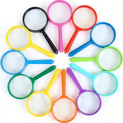 36 stuks Mini Plastic Vergrootglas Handheld Vergrootglas voor Natuurkunde Les, Buiten Verkenning, Feestbedankjes & Leescadeaus