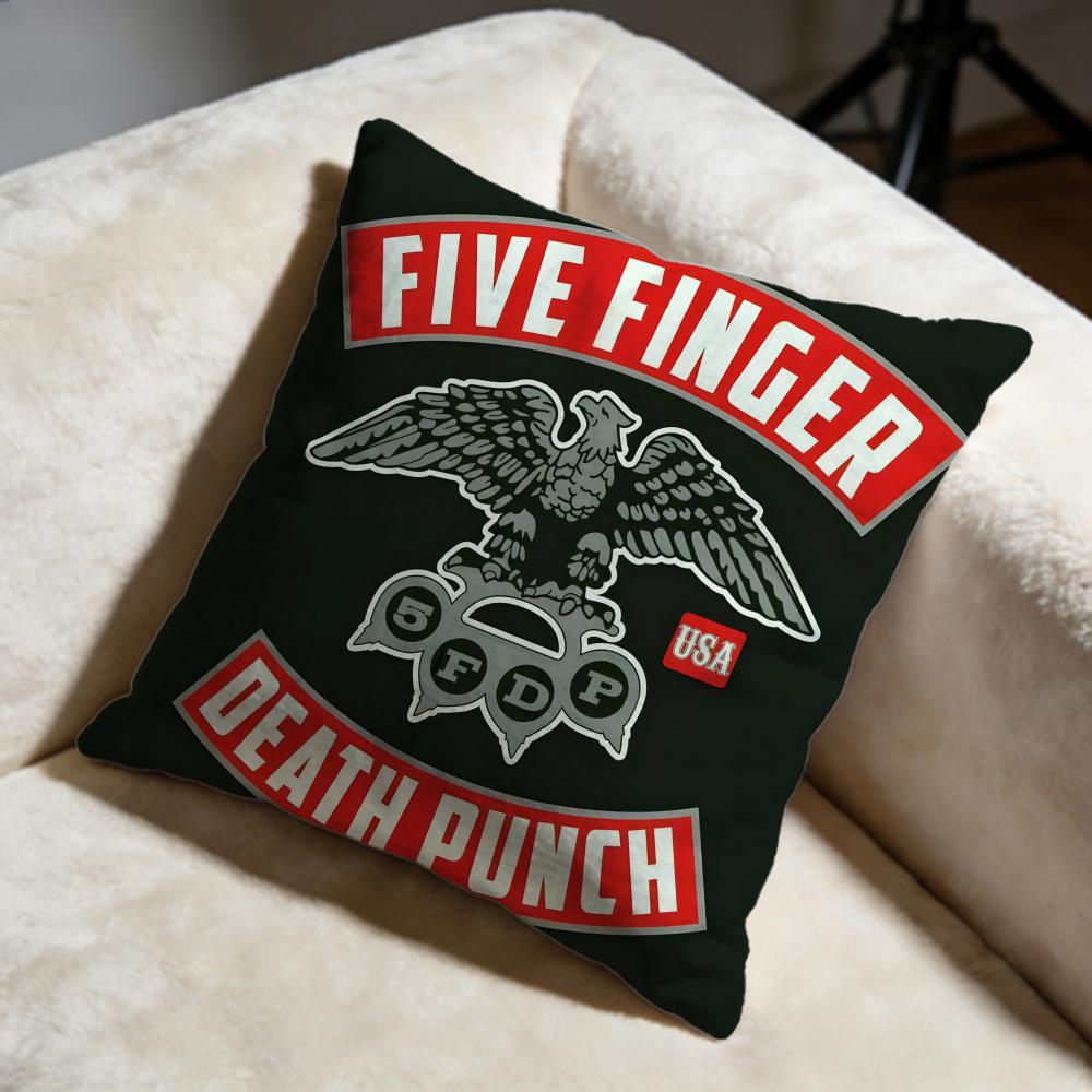 Fashion FFive Finger Death Punchiou Cushion Cover Soft Decorative Pillow Case Suitable for Bedroom Sofa Car Travel Use