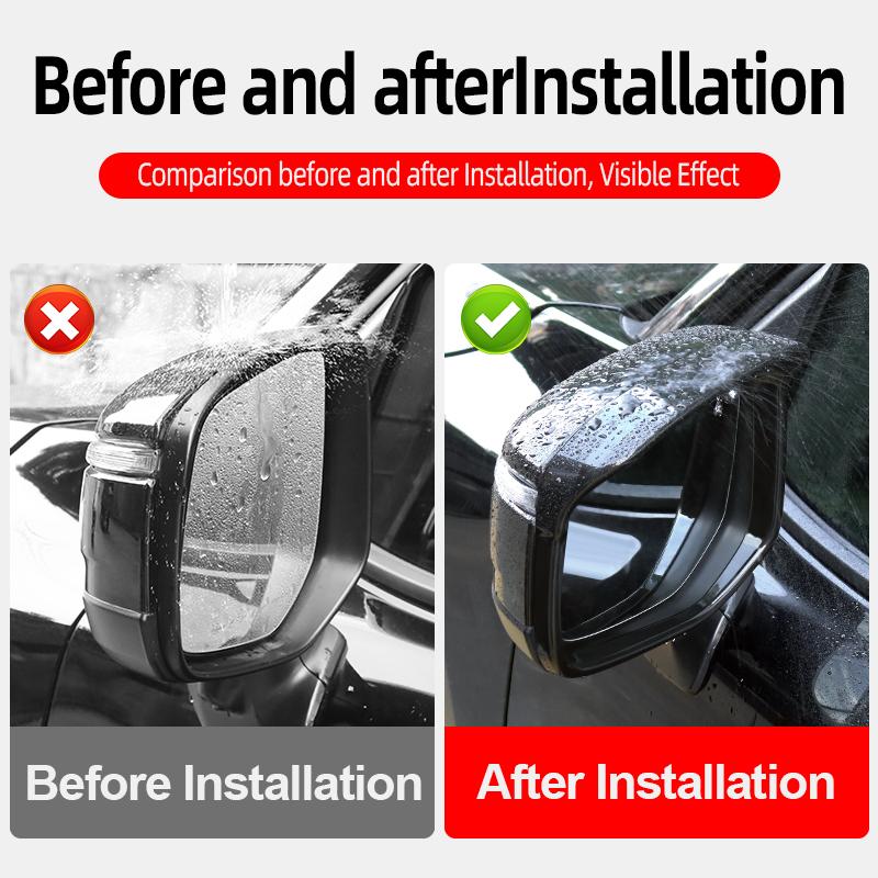For Toyota Lexus 600 700 LX600 LX700 -2026 Car Mirror Rain Cover Stick-On Keep Mirror Clear Upgraded Exterior Accessories
