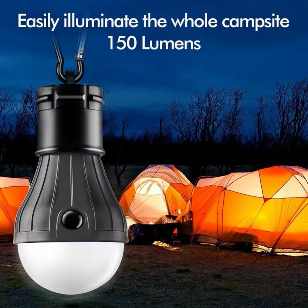 Portable LED Tent Lamp With Hook For Camping Hiking Emergency