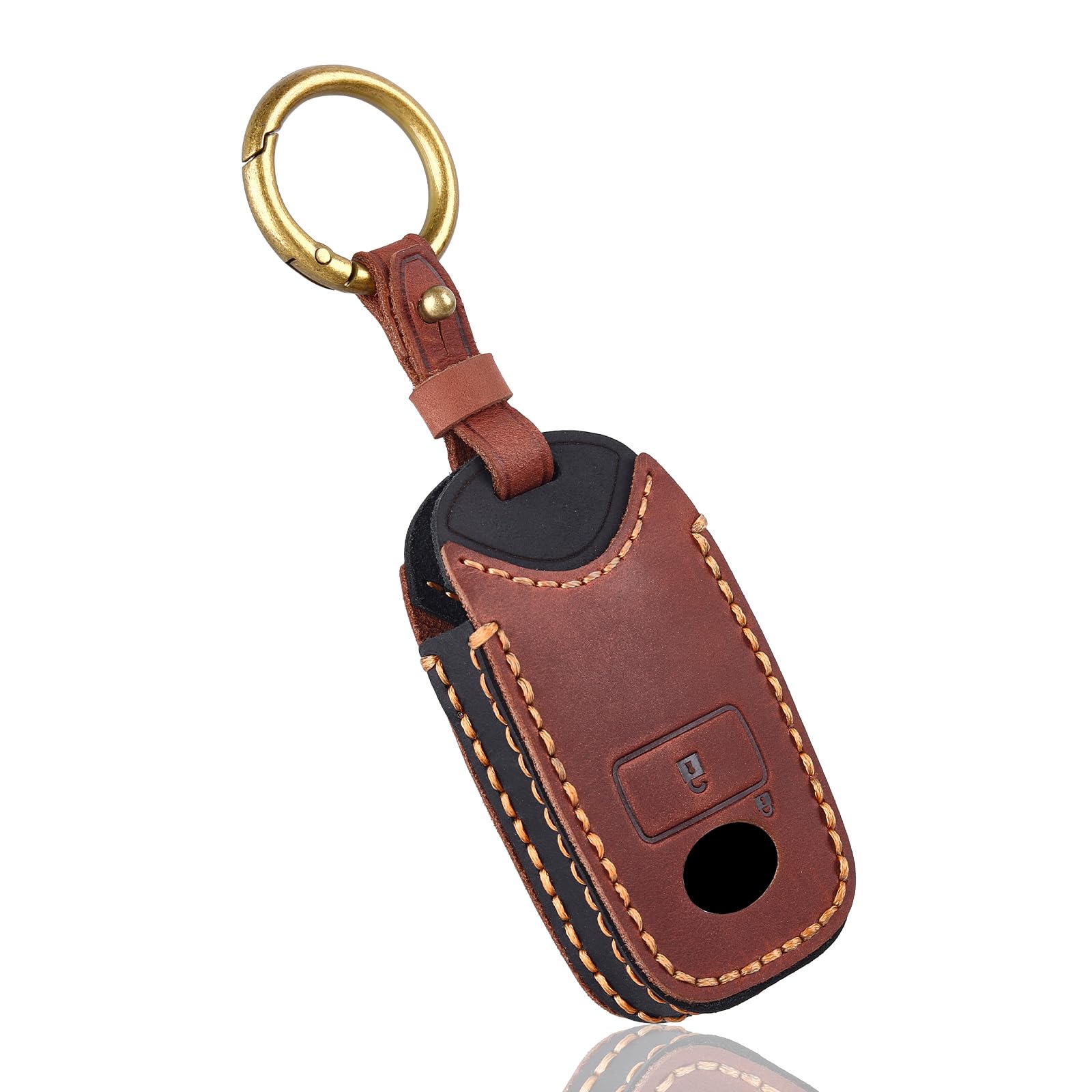 [OFF WE GO] Daihatsu/Toyota car key cover leather compatible Toyota красный