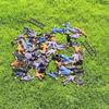 50-pcs 1:87 HO Scale Railway Model Worker Well Painted Figures With Bucket Ladder For Railway And Building Layout For DIY