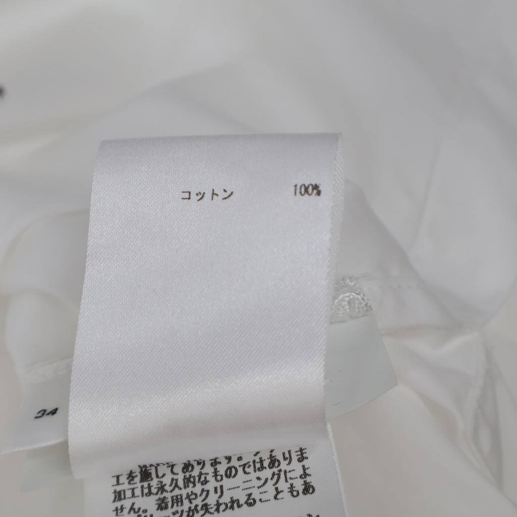 JIL SANDER JSPQ560305 White puff sleeve blouse tops 34 whiteUsed