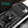 For Google Pixel 9 Pro/Pixel 9 Case with Slide Camera Lid PC+TPU Kickstand Phone Cover