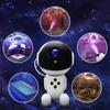 Galaxy Projector Starry Night Light Space Black Hole Robot Starry Night Projector with Remote Control For Game Room