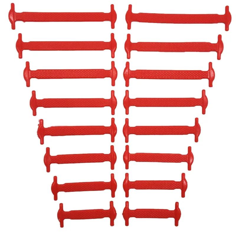 16Pcs Elastic Shoe Laces for Sneakers Running Shoes Silicone Stretch No Tie Shoelaces Unisex Fashion Rubber Band Laces