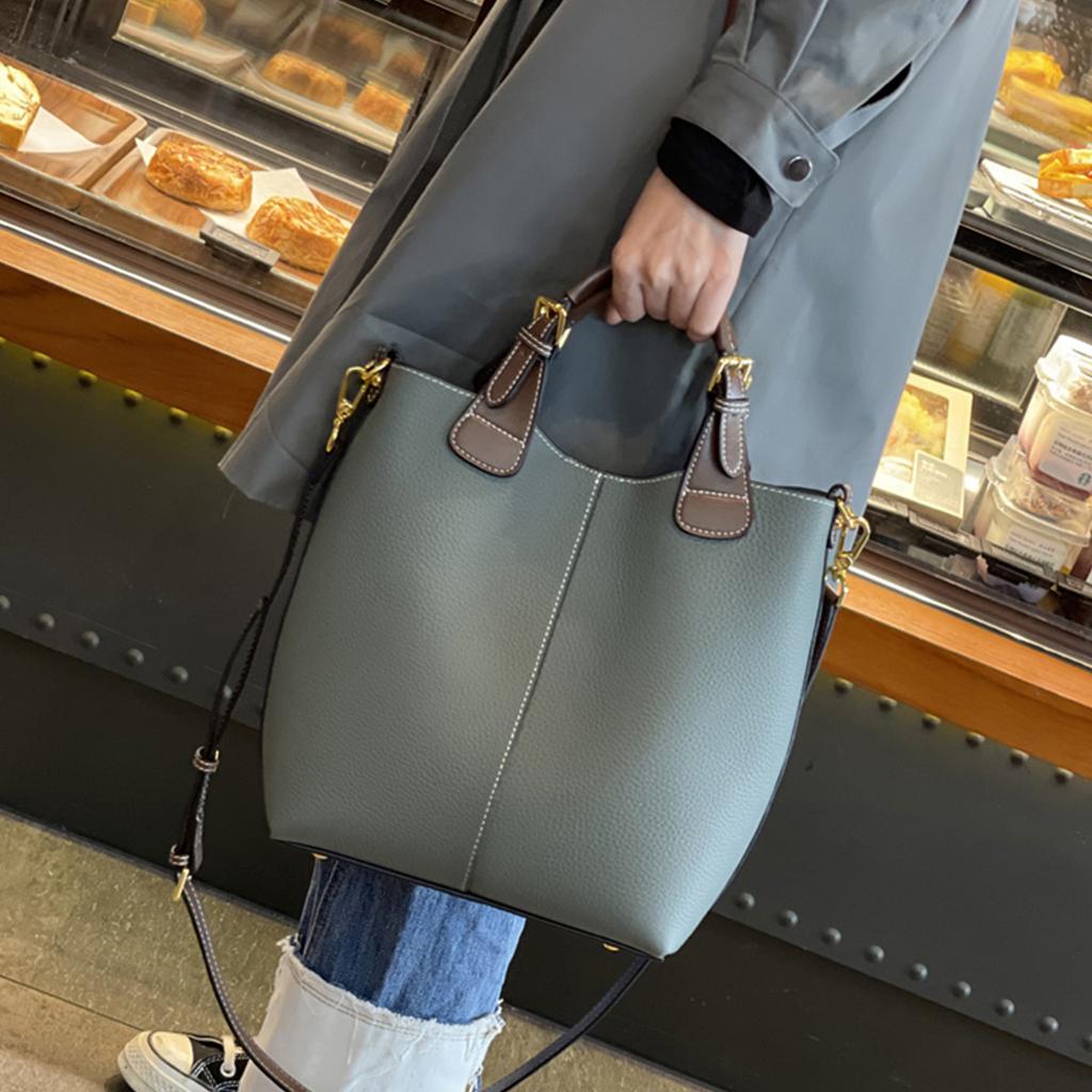 2025 New Women's Bag Crossbody Bucket Bag Autumn Winter Large Capacity Genuine Leather Shoulder Handbag Tote Bag