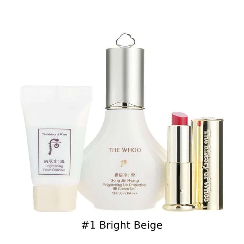 THE WHOO - Gongjinhyang Brightening UV Protective BB Cream Set - 2 Types
