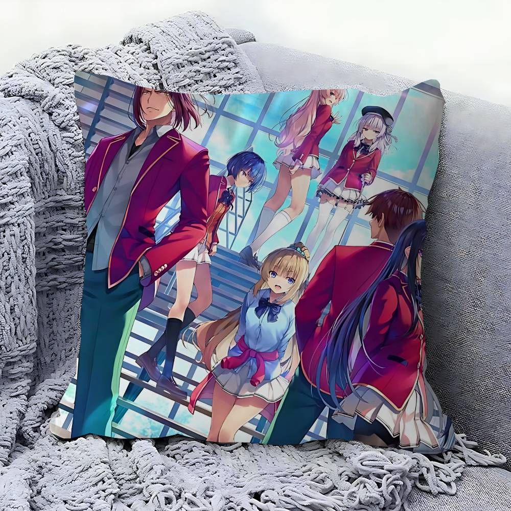 Anime Classroom Of The Elite Pillow Gift Home Office Decoration Pillow Bedroom Sofa Car Cushion CoverPillow Case