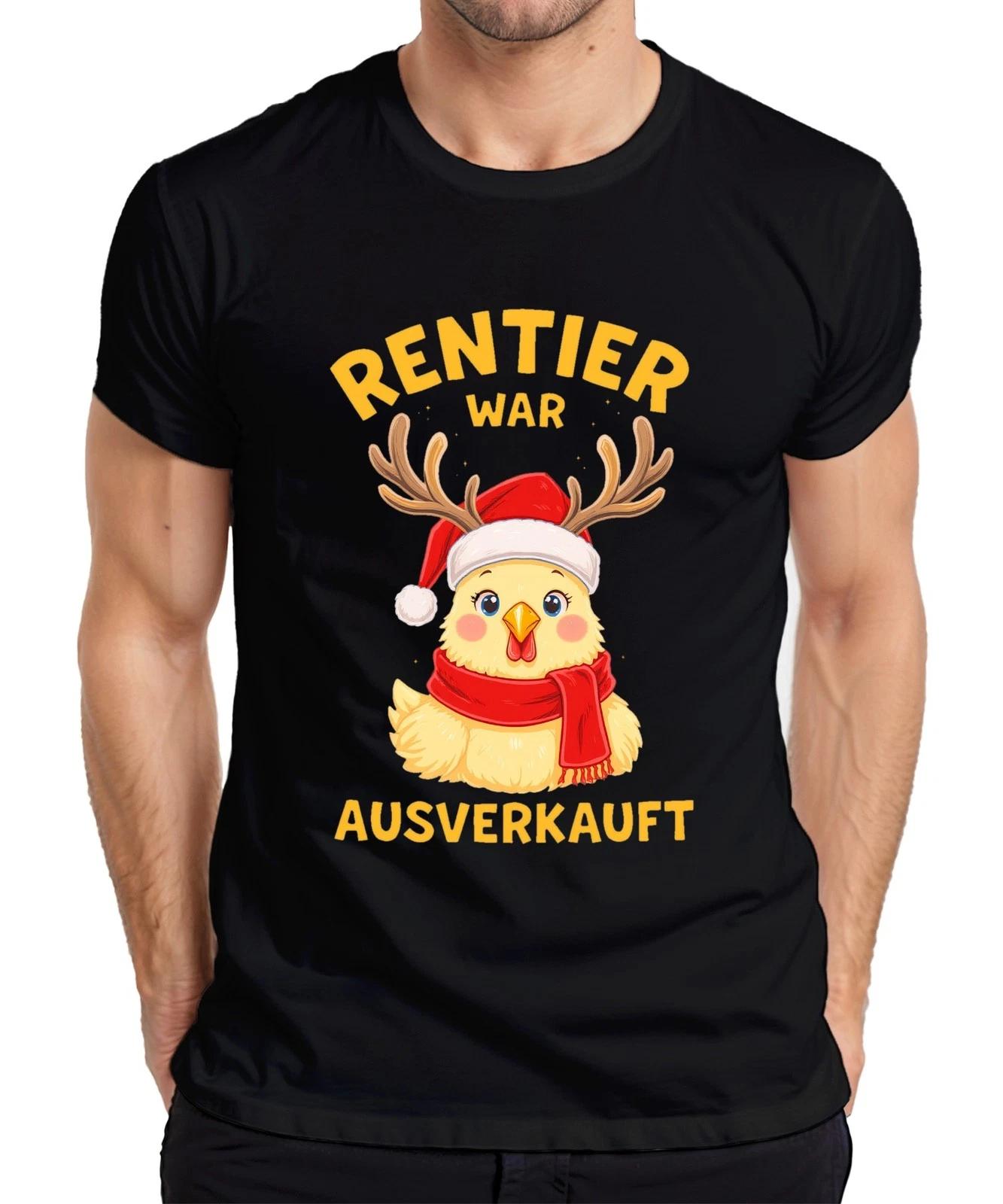 Rentier war ausverkauft lustig Küken Weihnachten Santa Geschenk Herren T-Shirt XXXL