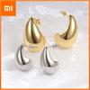 BF CLUB 925 Sterling Silver  Earrings For Women Trendy Waterdrop Gold Sim Earring Jewelry Prevent Allergy Party Accessories Gift