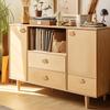 12pcs Wooden Cloud Handles - Simple Design for Cabinets, Furniture & Drawers, Including Two Sizes of Screws