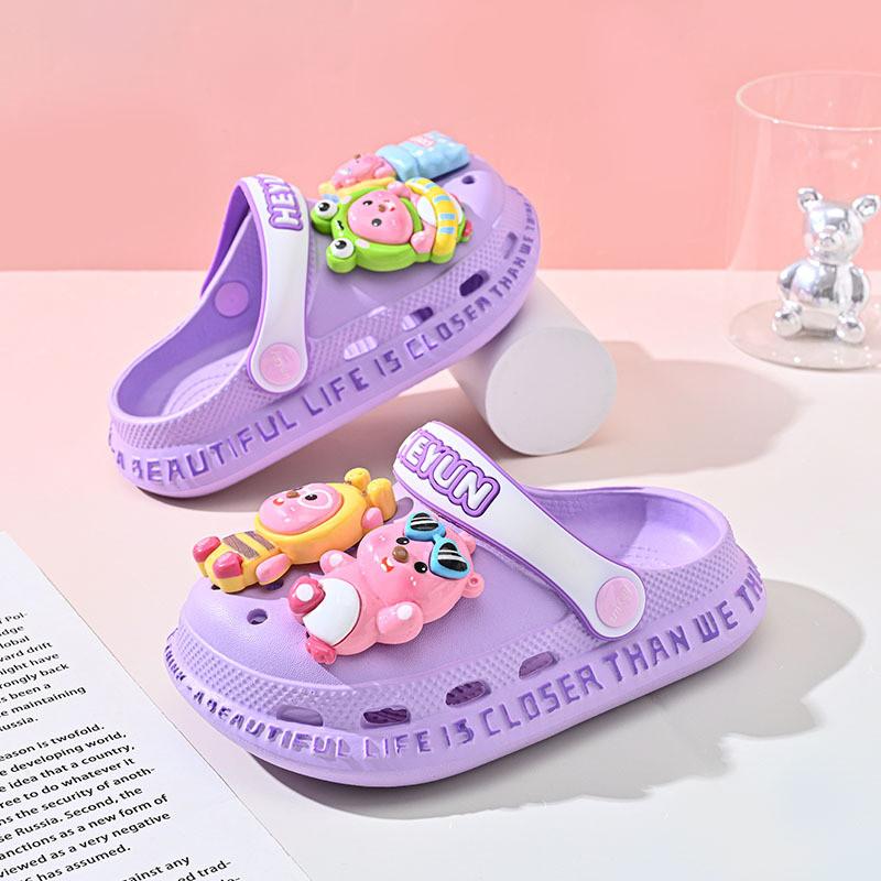 Lightweight And Breathable Children's Hole Shoes For Summer With Non-slip Soft Eva Sole In Multiple Colors