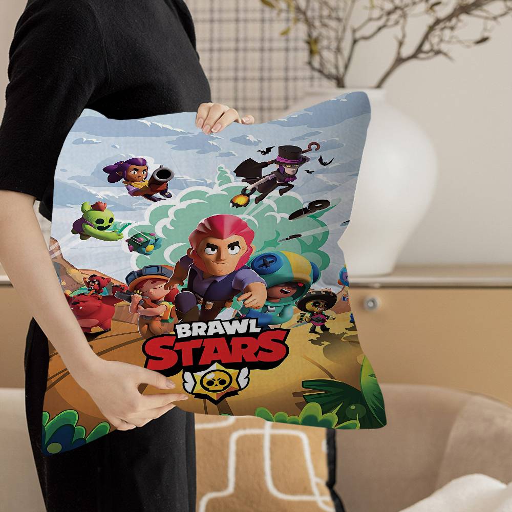 Game B-Rawl Game S-Stars Anime Cushion Cover Decorative Pillow Sofa Home Decor Case Pillow Cases