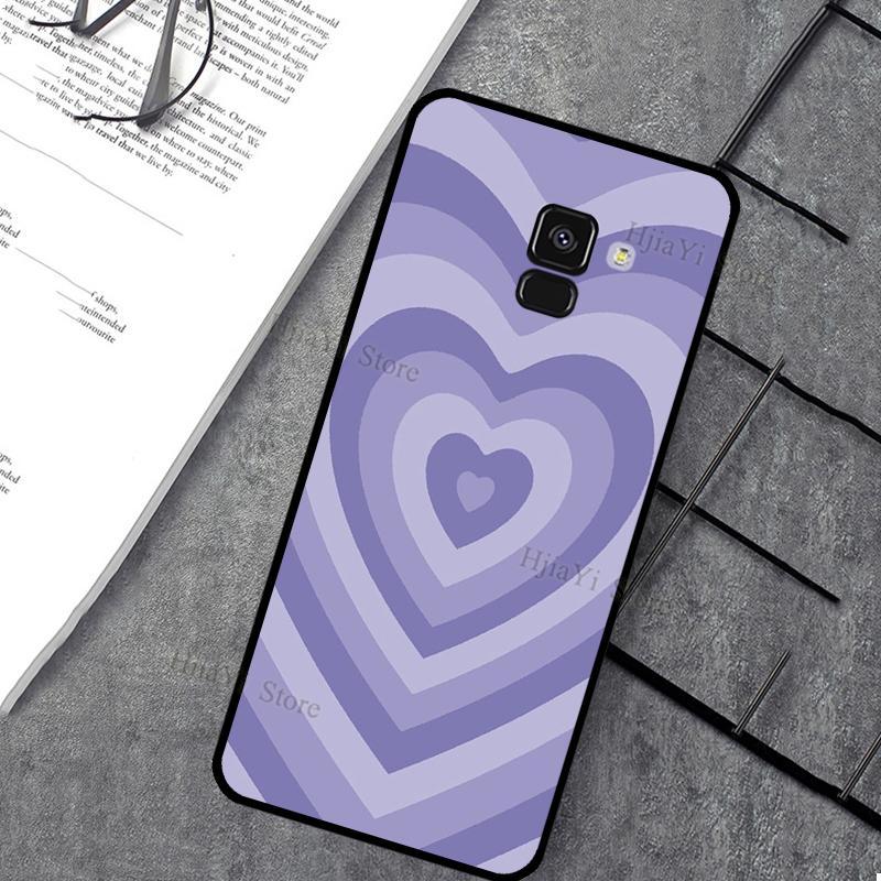 

Purple Brown Pink Blue Heart Phone Case For Samsung J7 J5 J3 J1 2016 A3 A5 2017 J4 J6 Plus J8 A7 A8 A9 2018 Case Cover J7 2017 -J730 -J7Pro