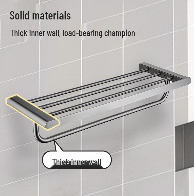 304 Stainless Steel Bathroom Towel & Storage Rack