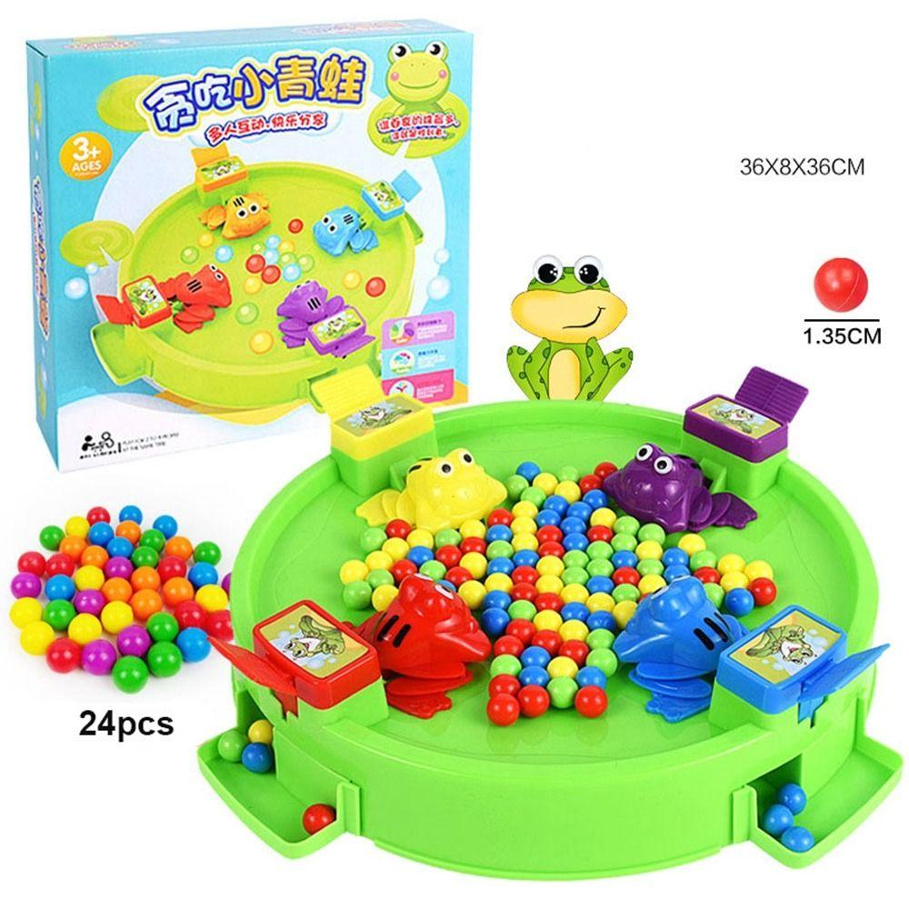 Colorful Beads Frog Snatching Bean Plastic Children's Interactive Puzzle Toy  Party Game