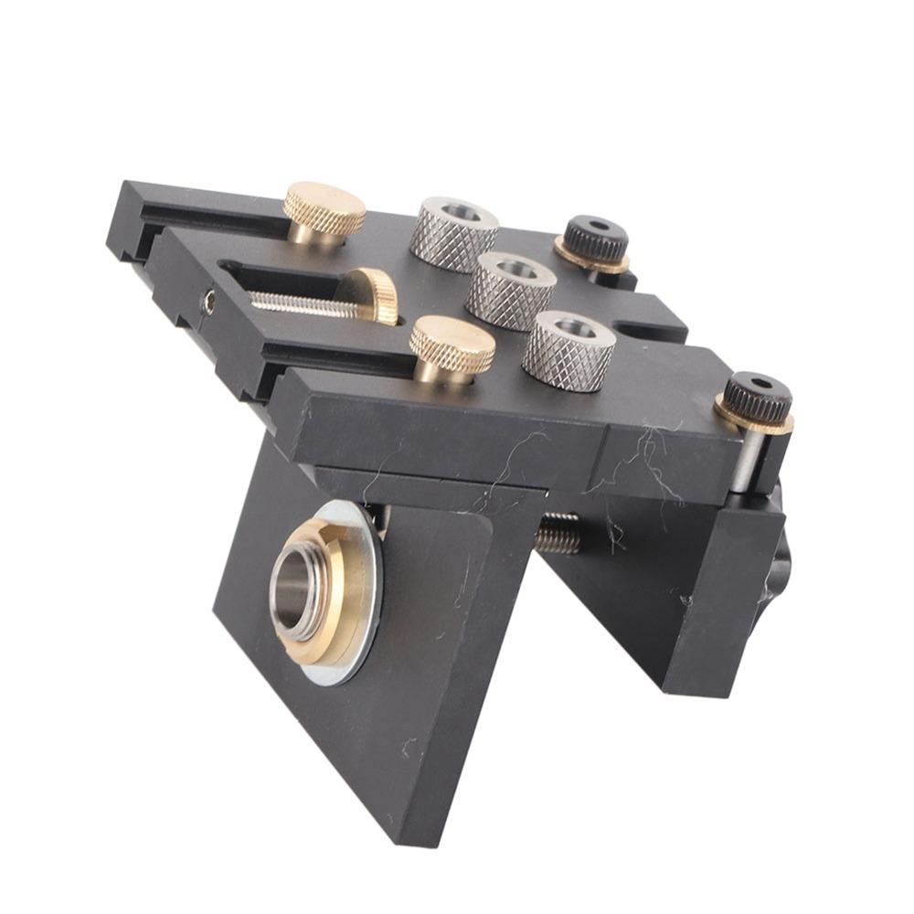 3-in-1 Design Doweling Jig Kit High Precision Woodworking Drilling Locator Furniture Repair