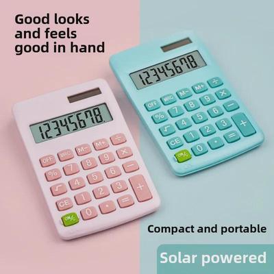 Bunter Solar-Taschenrechner für Prüfungen und das Büro
