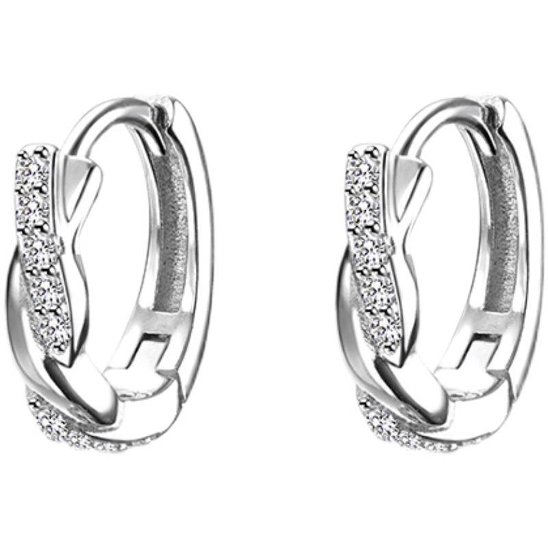 Wave Earrings Simple Ear Buckle Tide Earrings Female Light Luxury Autumn and Winter Models Earrings Female Elegant Accessories Classic Casual Jewelry