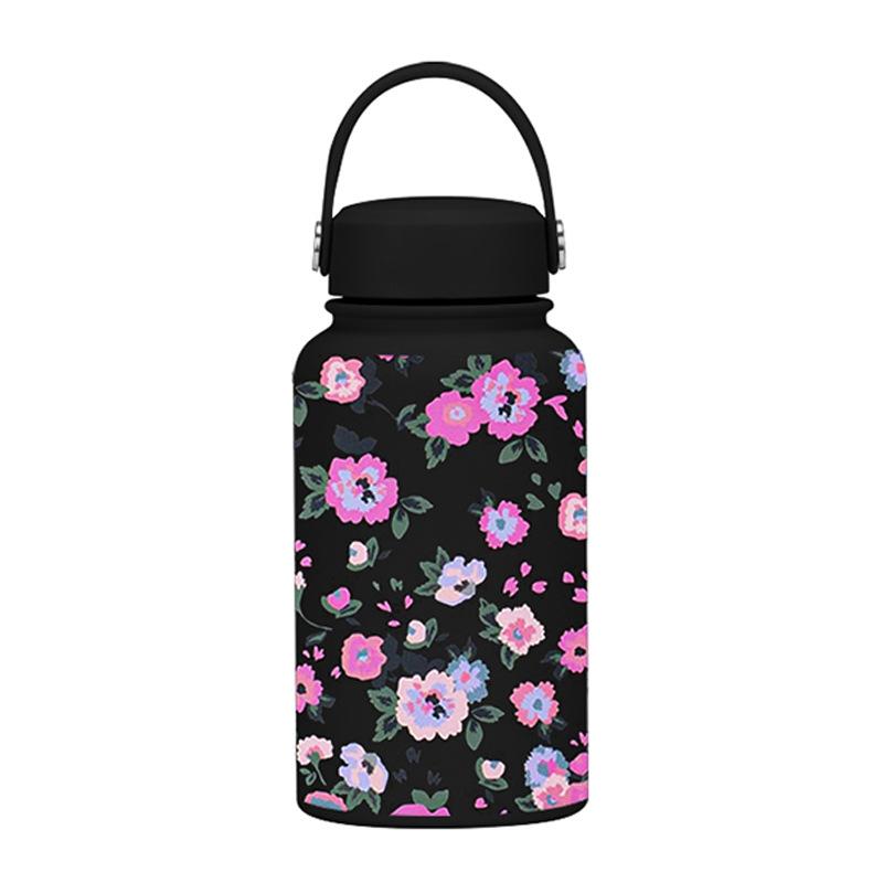 650Ml Thermos Cup Wide Mouth Portable Vacuum Children'S Student Sports Kettle Outdoor Printing Water Cup