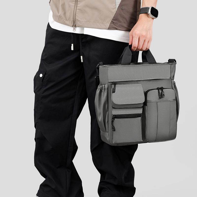 Men's Large Capacity Multi-Layer Travel Crossbody Bag - Casual Shoulder & Handbag for Business and Commuting
