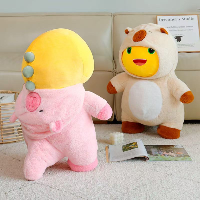38/50cm New Simulation Chubby Milk Dragon Doll Stuffed Plush Toy Cartoon Anime Cute Pillow Children's Birthday Gift Fun Doll