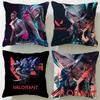 Popular Game Valorant Cushion Cover Soft  EasyWash Pillow Case  Versatile for Couch Bed Travel and Office