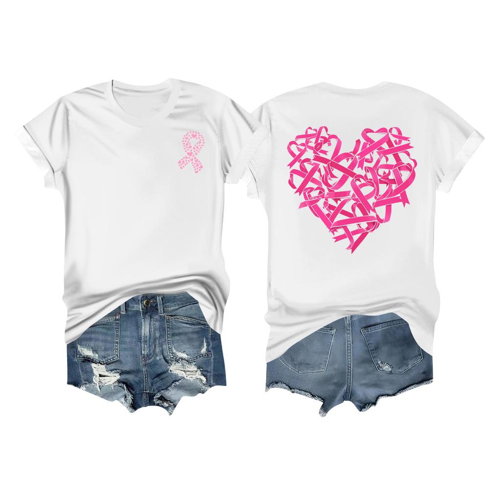 Dame Brystsløyfe Trykt Casual Kort Erm