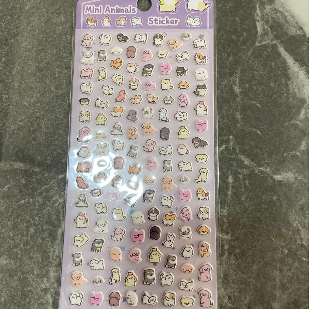 Cute Cartoon Animal Foam Stickers for Phone Cases and Water Cups