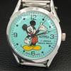 HAND-WINDING SWISS MENS REFURBISHED VINTAGE SEA GREEN COLOR DIAL WATCH a707244-1