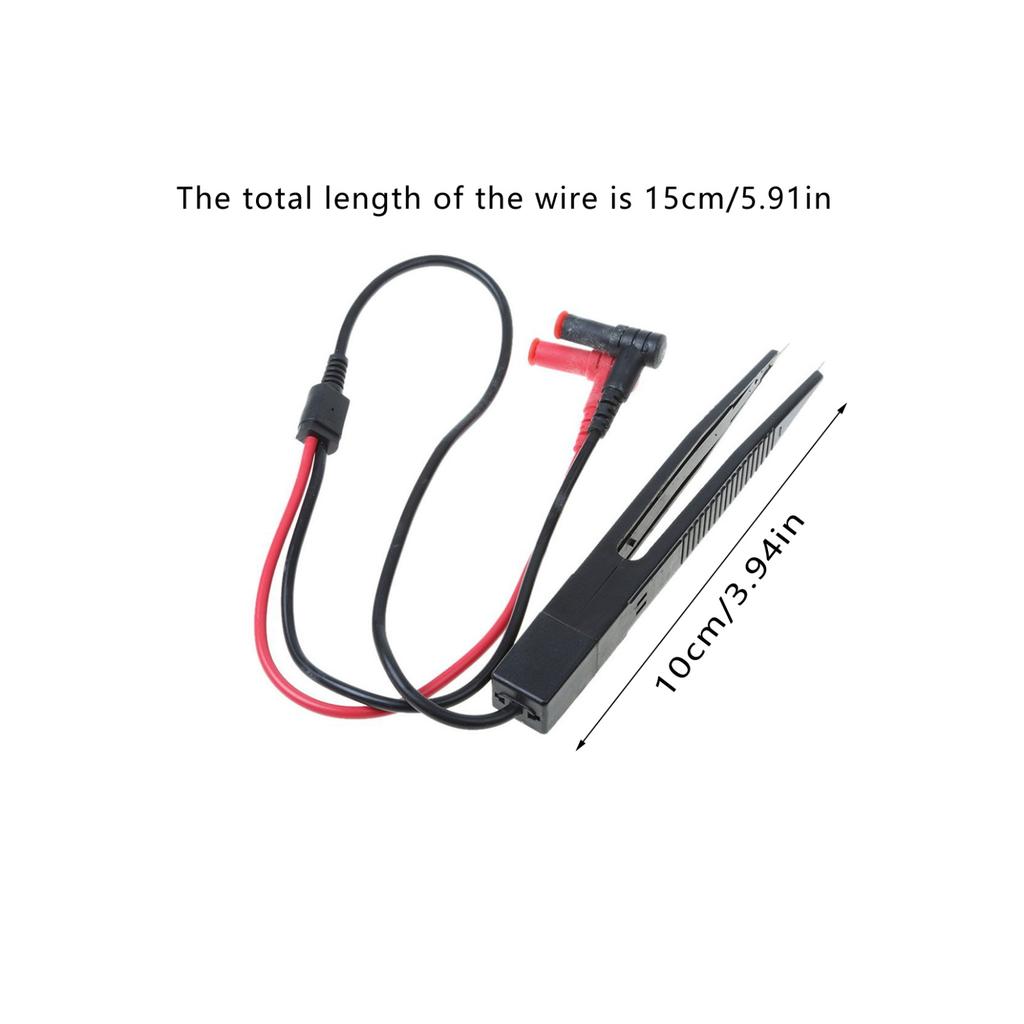 Multimeter Probe Tweezers Test Pen LCR Digital SMD Inductor Test Leads Clip Needle Tip Meter Cable for Resistor Capacitor