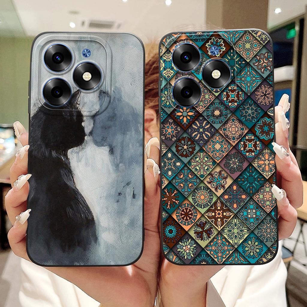 For Infinix Hot 40 Pro Case X6837 Fashion Cat Cartoon Cover Soft Silicone Phone Case For Infinix Hot 40i Hot40 Pro Hot40i Fundas
