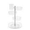 Pirouette jewelry organizer, rotating, white