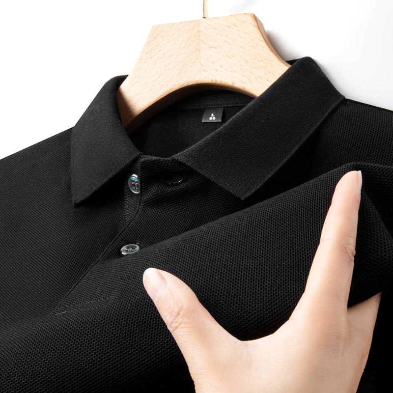 Men's 100% Cotton Polo Shirt -2026 Summer Fashion Casual Short Sleeve, Breathable Lapel Tee,10 Colors, Ideal for Golf and Sports