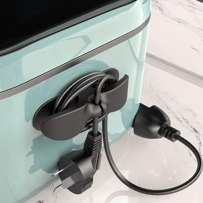 Wire Cable Holder Kitchen Appliance Cord Wrapper Clip Mobile Phone Charger Cable Line Clasp Clamp Self Adhesive Wire Fixer Holde