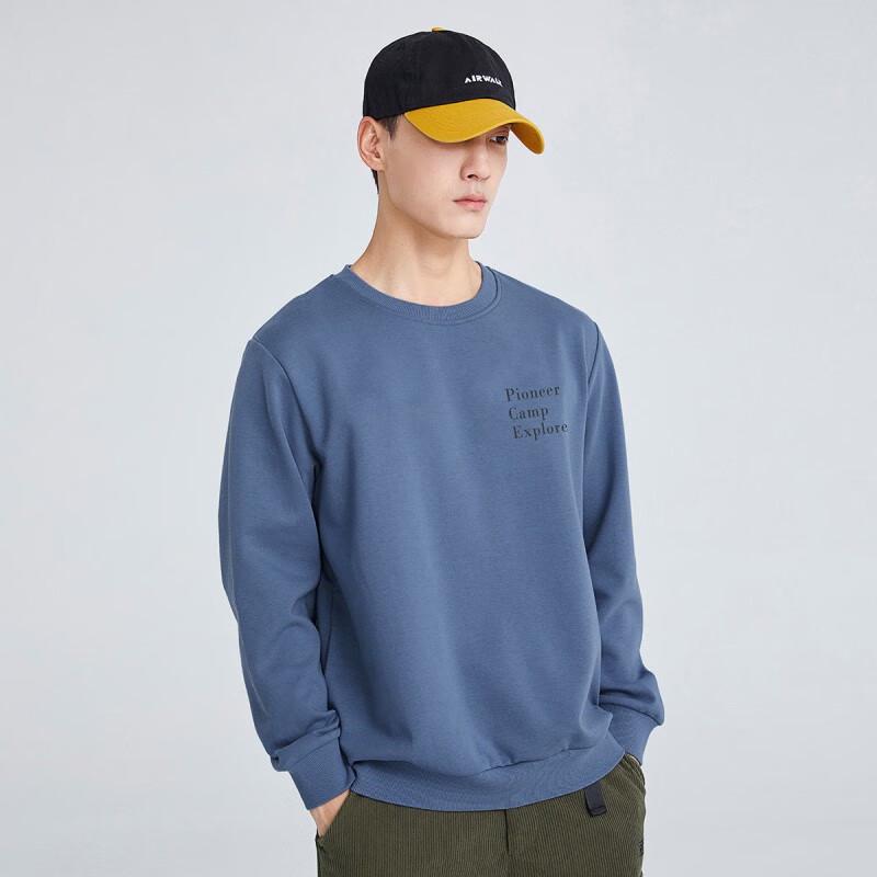 Men s Letter Print Round Neck Sweatshirt XL