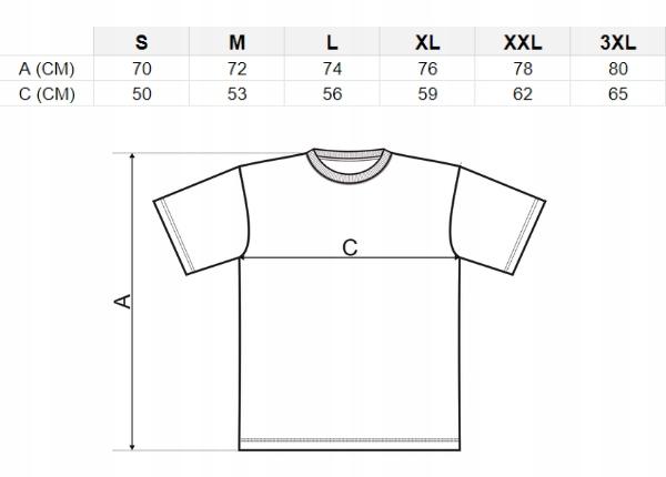 MĘSKI T-SHIRT SMILE ROZMIAR XXL