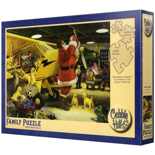 

Cobble Hill Санта-Клаус. Подготовка к полету. Необычный семейный пазл, большой размер, 400 шт., Пазлы, Развивающие игрушки, Популярные корейские пазлы