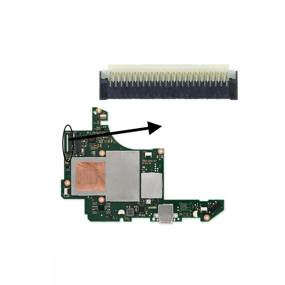 New OLED Display Screen Oled FPC Connector Plug Socket 43 Pin For Nintendo Switch