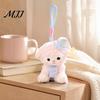 Fluffy Sheep Keyring Goodnight Plush Keychain, Cute Sleepy Lamb Stuffed Toy with Nightcap, Soft Nursery Companion Bag Charm for Backpack And