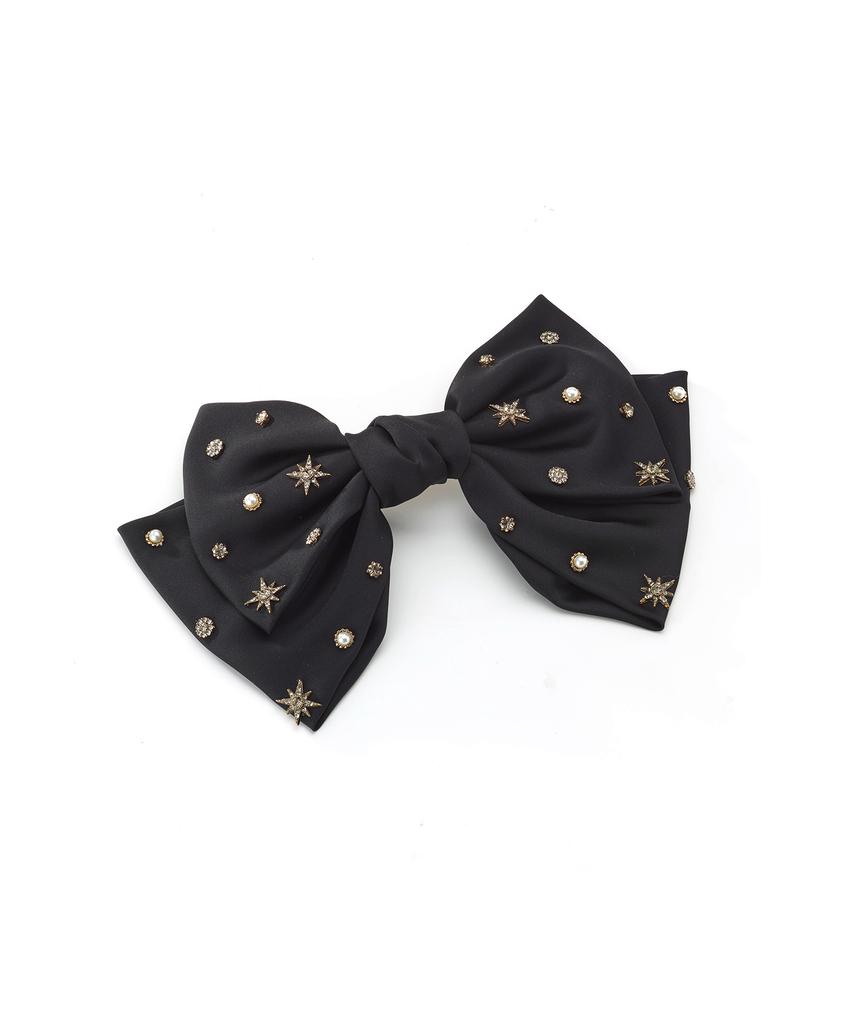 Findelise Signature Étoile Satin Large Ribbon Hairpin