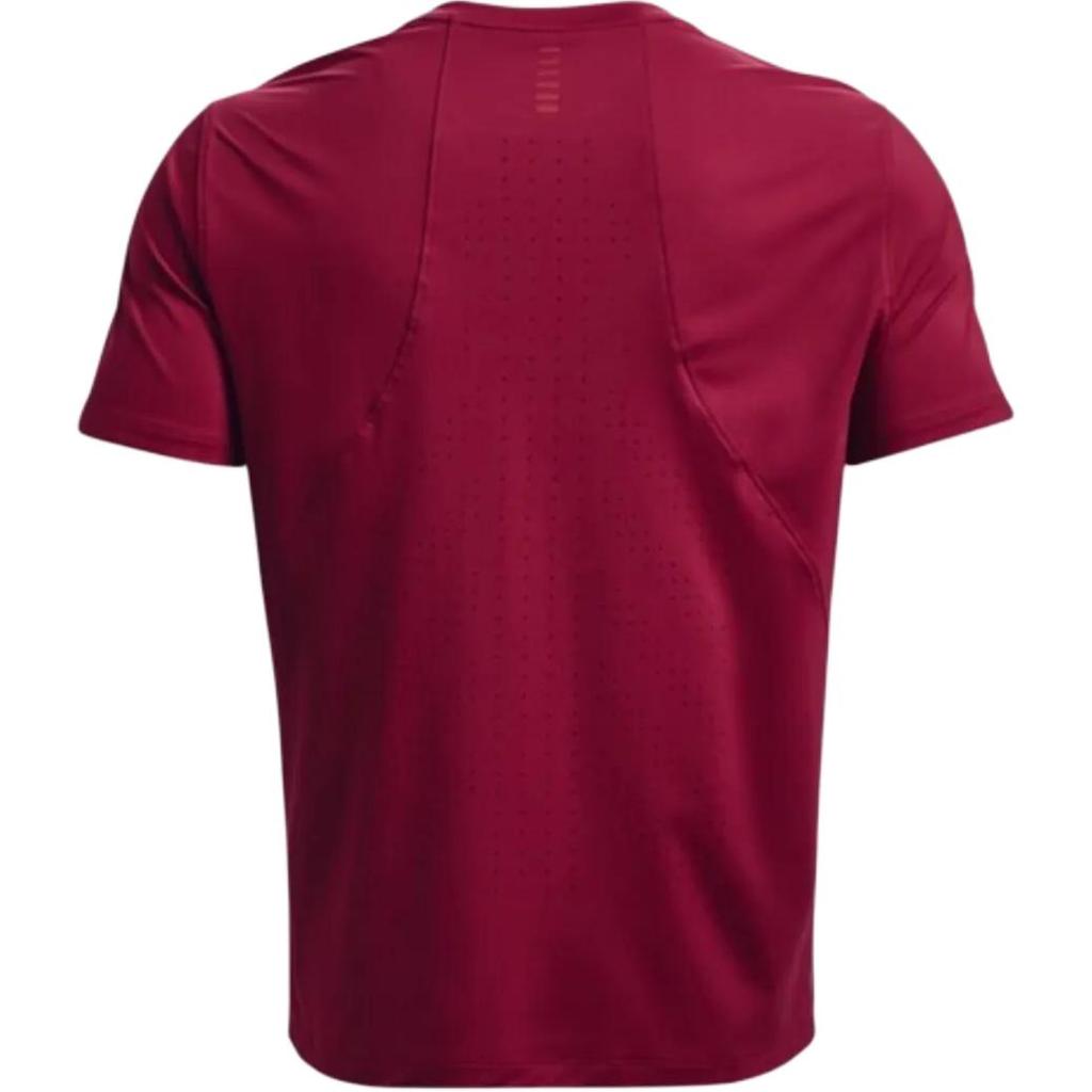 Under Armour Solid Color Brand Logo Running Breathable Short Sleeve T-Shirt Men Tops Pink 1370338-664