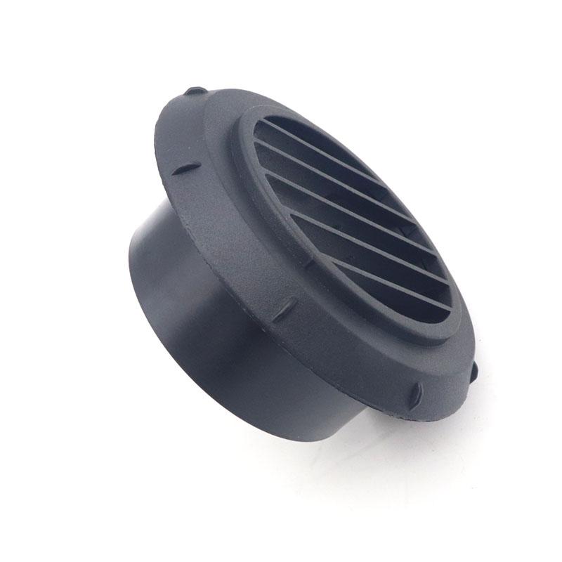 75mm Okrągły Samochodowy Kanał Grzejny Ciepłe Powietrze Wylot Odpowietrznik 360 Stopni Obrotowy Czarny Do Samochodu Autobus RV ATV Webasto Truck Auto Części
