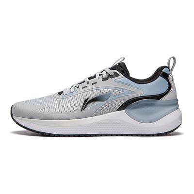 Li Ning Easy Adapt V2 Weiche Rückfederung Stoßdämpfung Langlebig Atmungsaktiv Low Top Lässige Laufschuhe Herren Sneaker Grau Blau ARSU001-5
