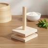 Dumpling Wrapper Press Labor Saving Wooden Dough Presser Wooden Dough Press Solid Wood Construction Kitchen Utensil Compact Size
