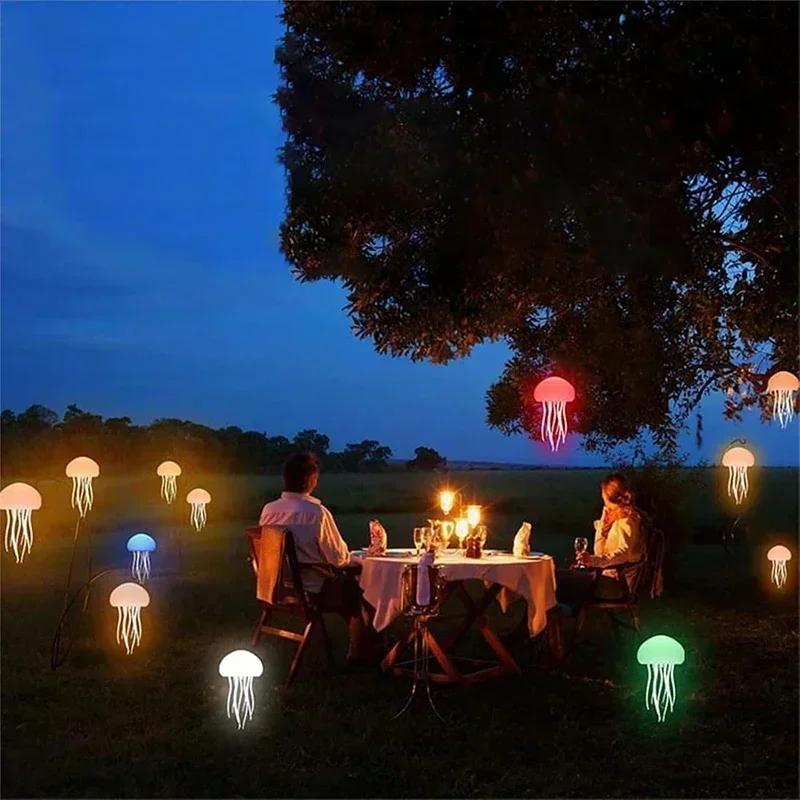 1Pc Upgraded Silent Jellyfish Lamp, Jelly Fish Light with Dancing Legs, Voice Control for Bedrooms, Living Room and Christmas Gifts