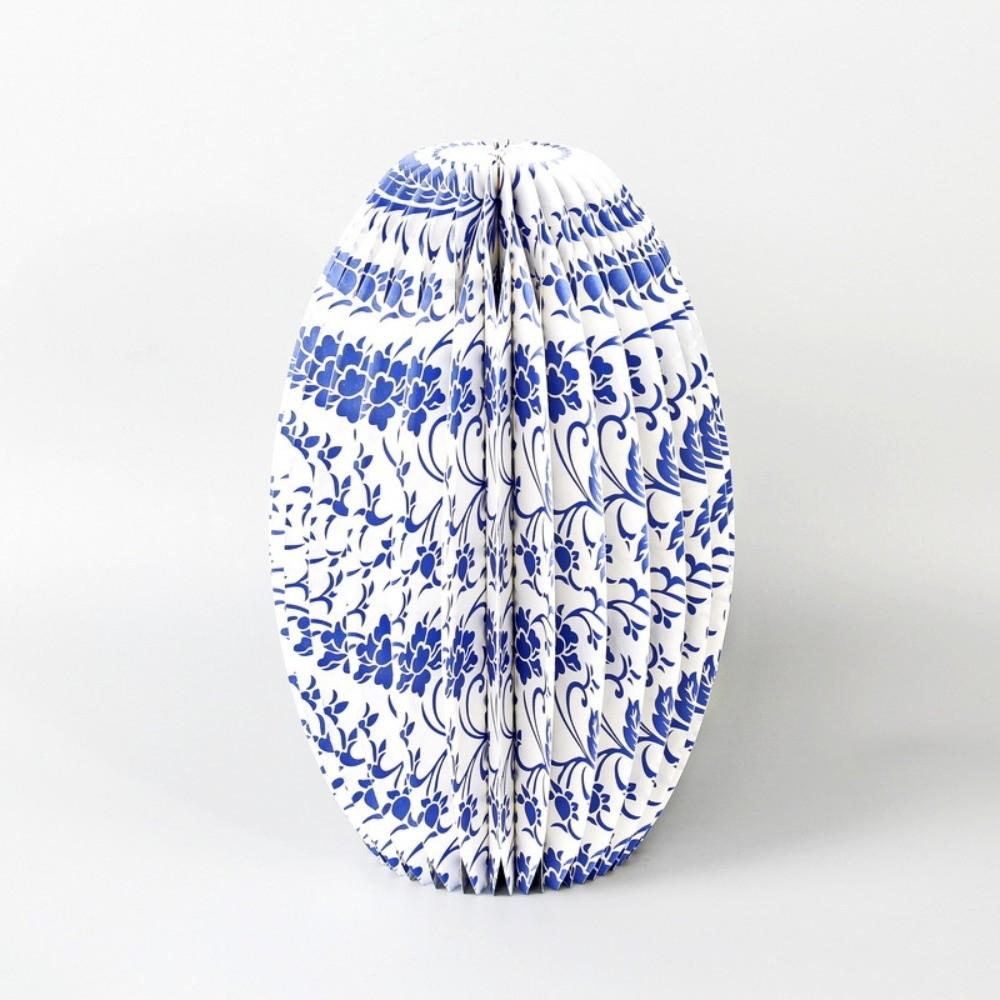 Handmade Honeycomb Paper Vase Floral Arrangement Tabletop Decor Office Desk
