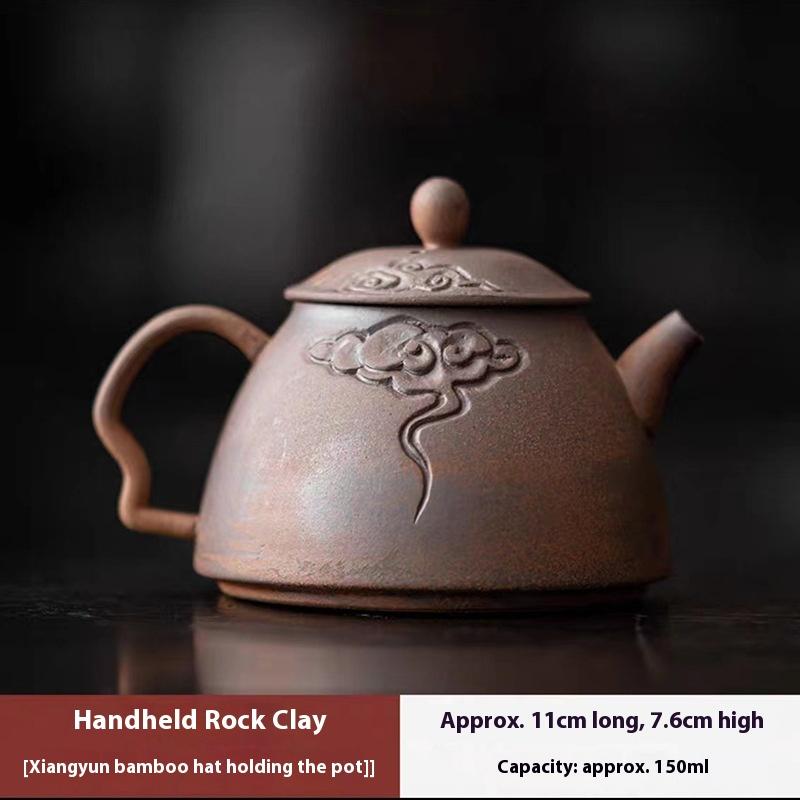 

Ceramic Handheld Clay Teapot Handheld Single Teapot Handheld Teapot Tea Brewing Device Japanese Retro Tea Kettle