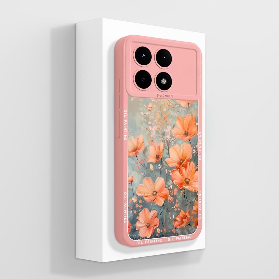 Case For Xiaomi Poco X6 Pro 5G Pretty Flowers Soft Silicone Shockproof Bumper Back Cover For XiaomiPocoX6 X6Pro Ultrathin Fundas